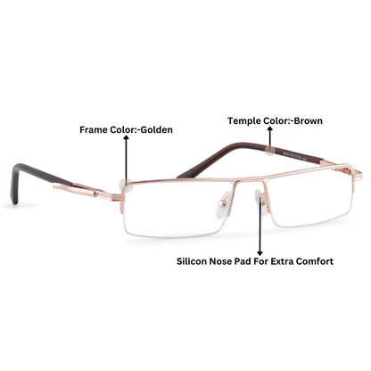 Redex Half Rim  Rectangle Reading Glasses For men or women