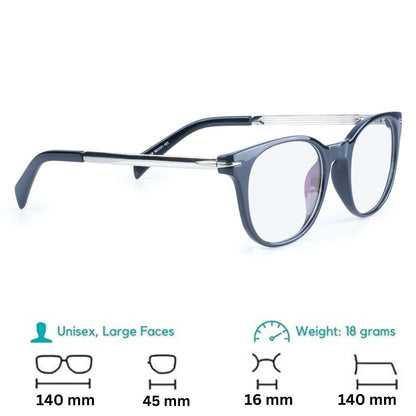 Redex Full Rim  Round  Reading Glasses For Unisex
