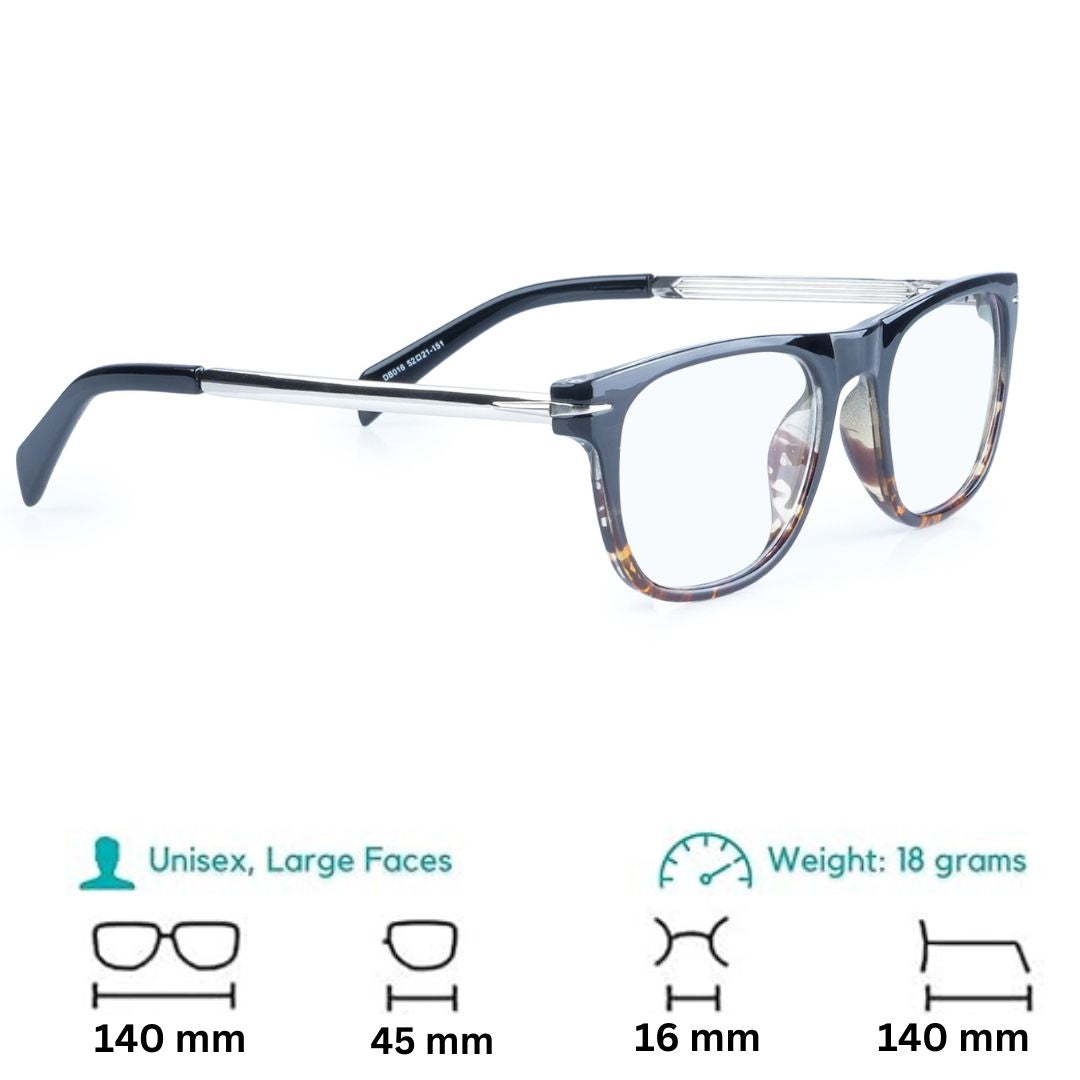Redex Full Rim  Rectangle  Reading Glasses For Unisex