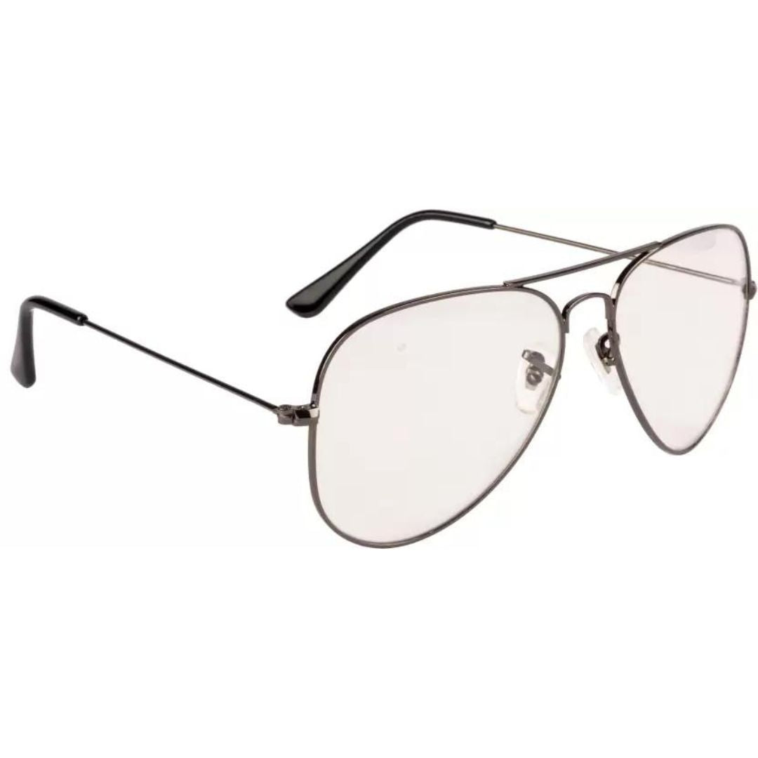 UV Protection Aviator Sunglasses  Photocromatic (Free Size)  (For Men & Women, Clear)