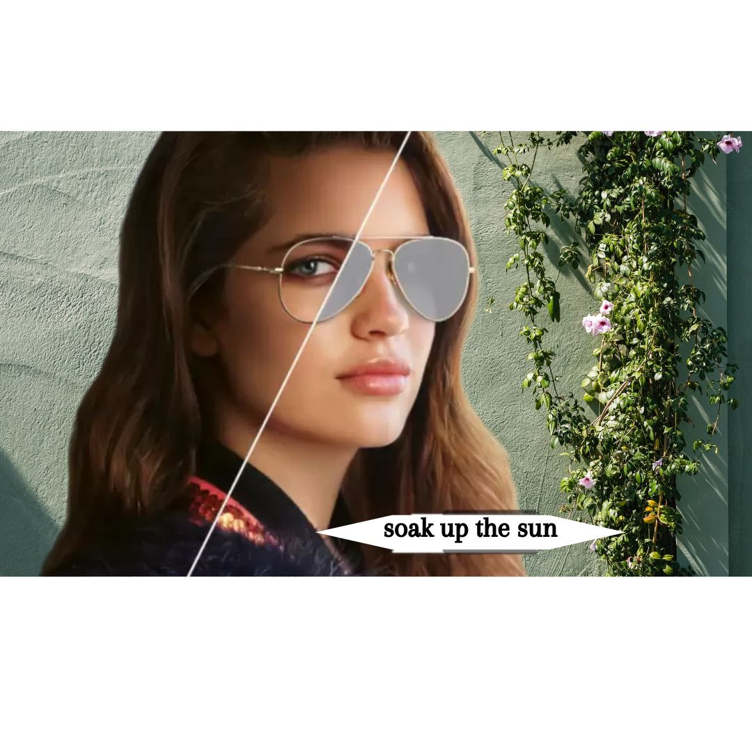 UV Protection Aviator Sunglasses  Photocromatic (Free Size)  (For Men & Women, Clear)