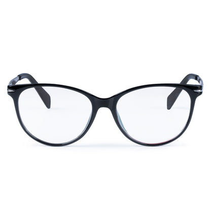 REDEX Cat-eyed  BLACK   COLOR FULL FRAME