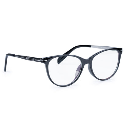 REDEX Cat-eyed  BLACK   COLOR FULL FRAME