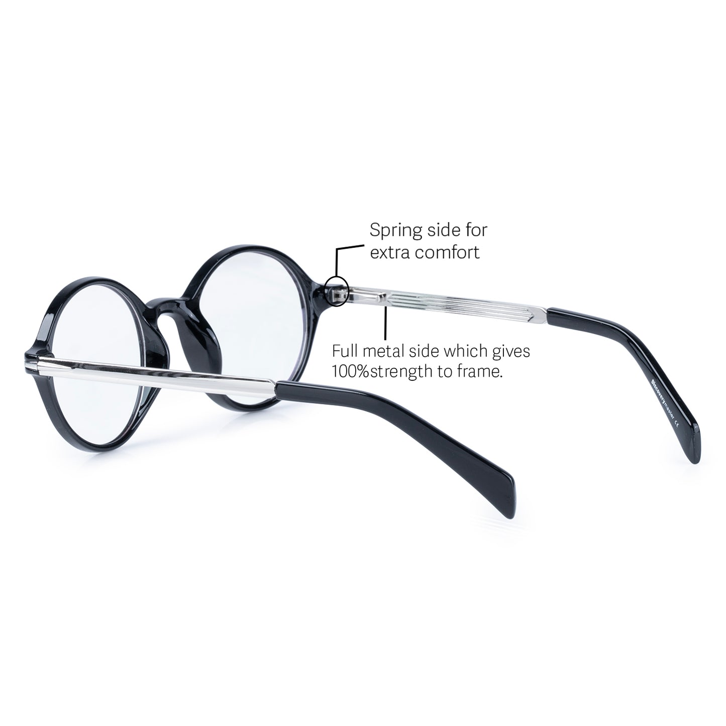 Redex Full Rim  Round Reading Glasses For Unisex