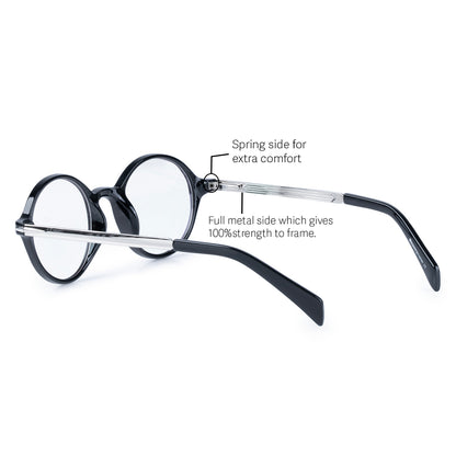 Redex Full Rim  Round Reading Glasses For Unisex