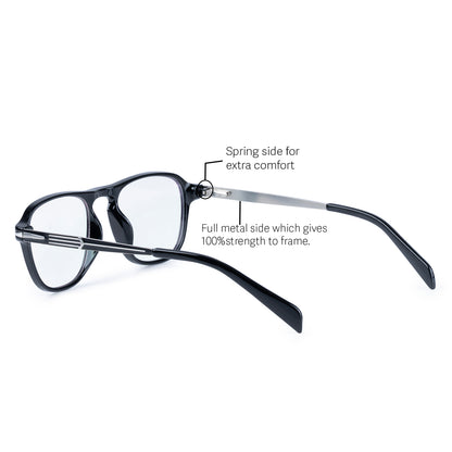 REDEX SQUARE UNISEX BLACK COLOR FULL FRAME