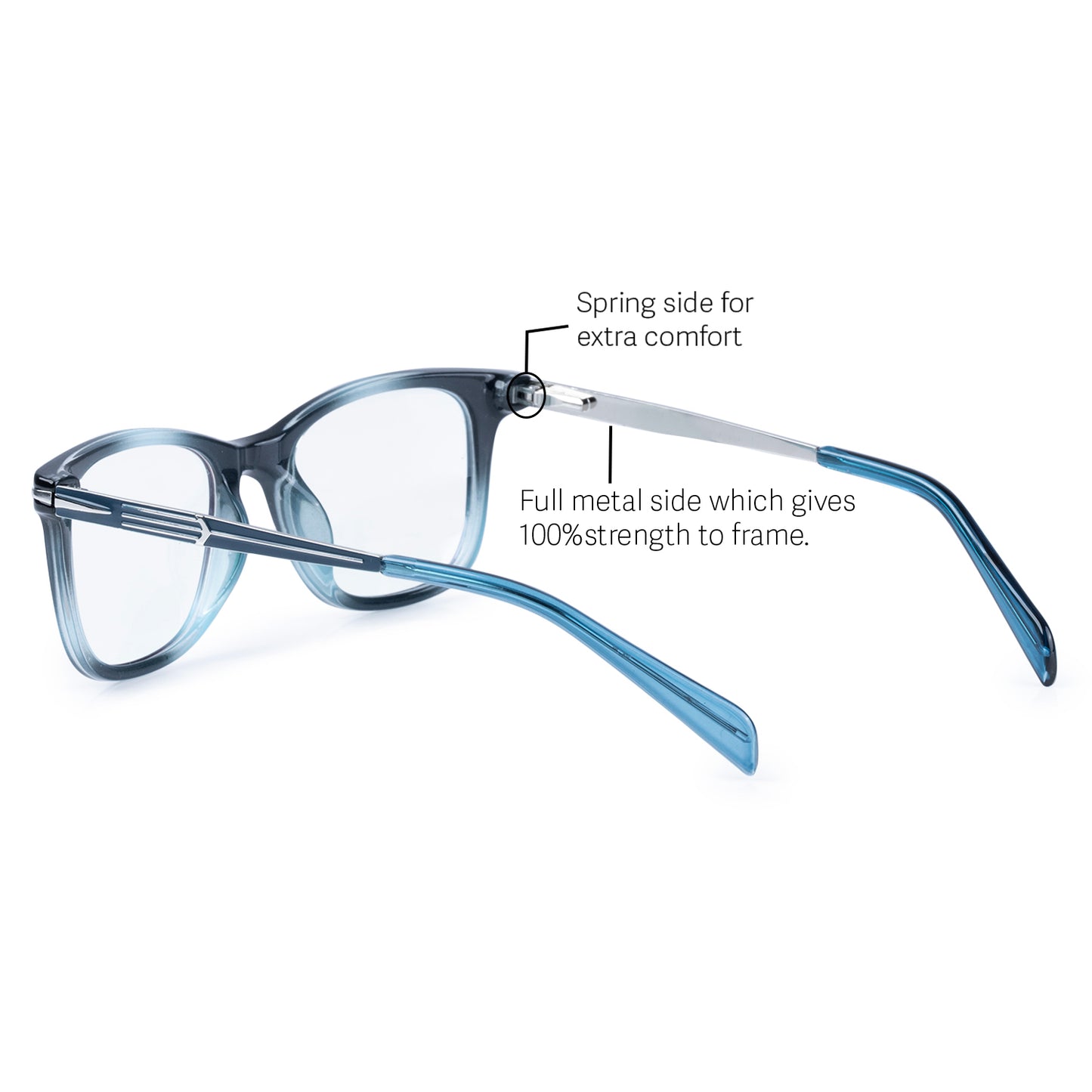 Redex Bluecut Reading Full Frame Glass For Unisex