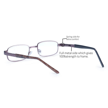 Redex Full Rim  Rectangle Reading Glasses For men or women