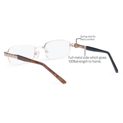 Redex Full Rim  Rectangle Reading Glasses For men or women