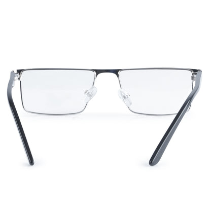 REDEX RECTUNGLAR UNISEX SILVER COLOR FULL FRAME