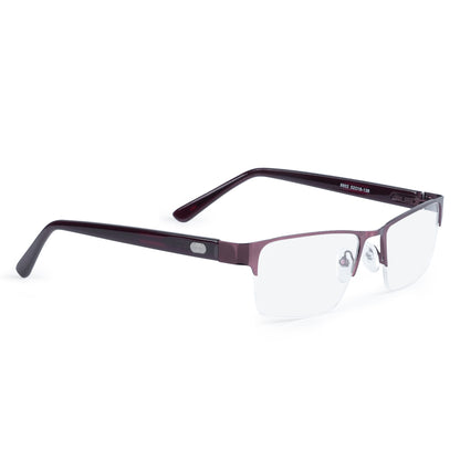 REDEX STYLISH RECTANGULAR  UNISEX RED  COLOR HALF RIM FRAME