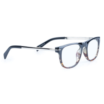 Redex  Full Rim Square Black & Tigerprint Frame For Unisex