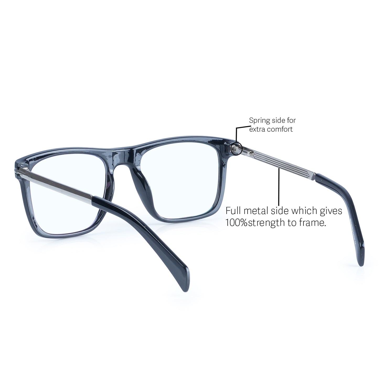Redex Full Rim  Rectangle  Reading Glasses For Unisex