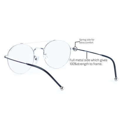 REDEX TRENDY  ROUND UNISEX SILVERCOLOR FULL FRAME