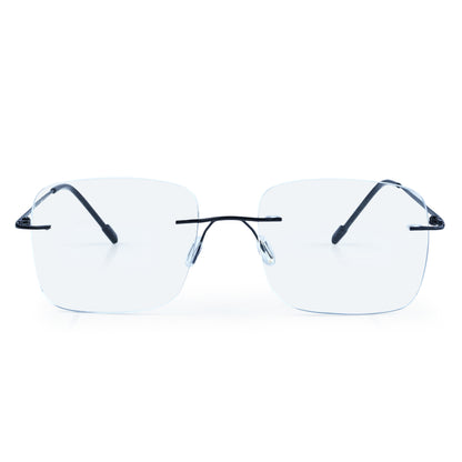 Redex  Bluecut Reading Big Square Rimless Glass For Unisex