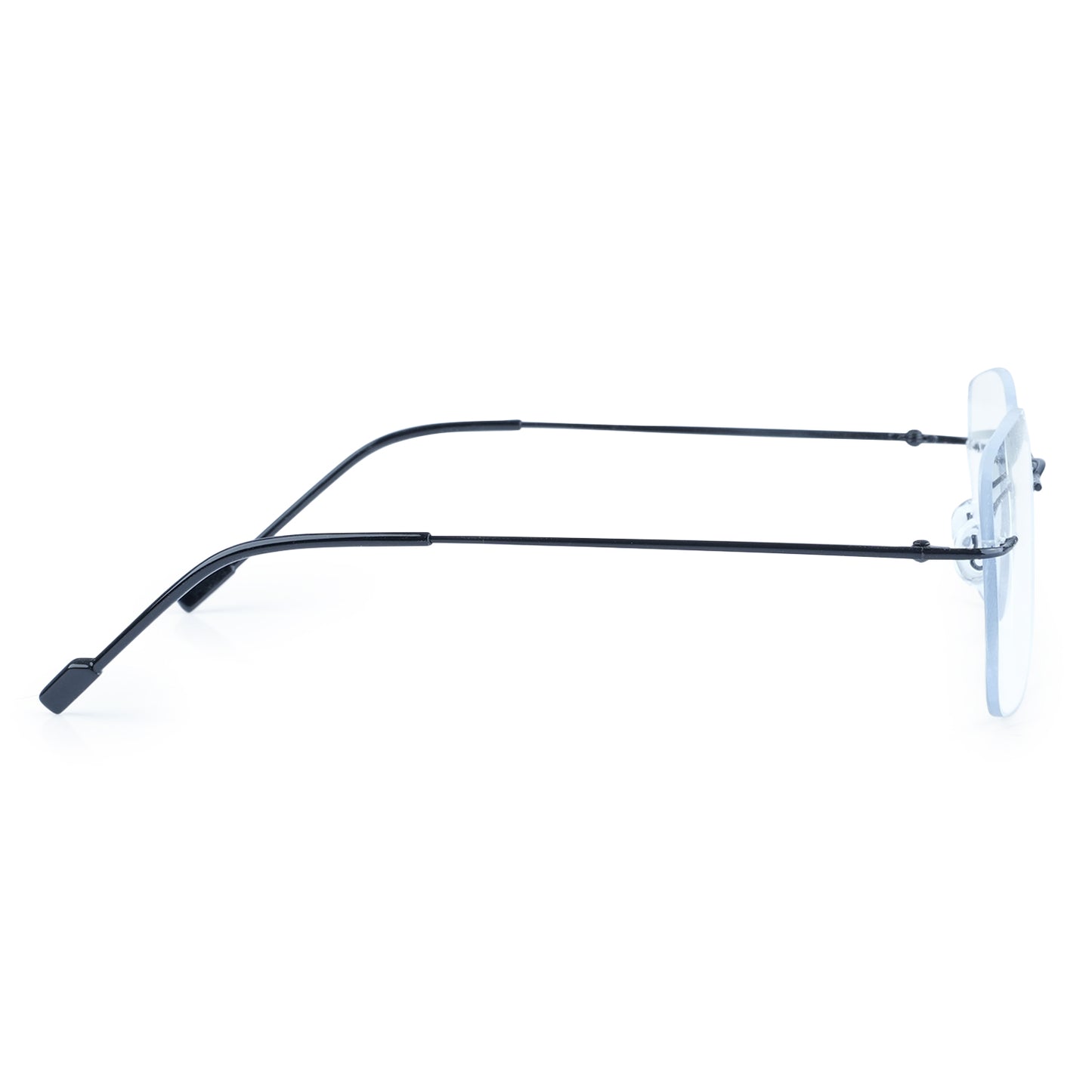 Rimless Big  Square Anti Glare & Blue Cut Computer Glass