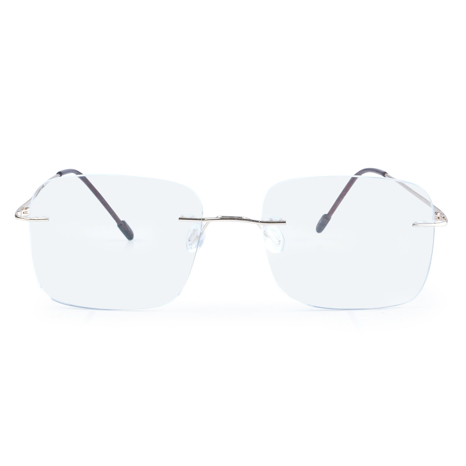 Broad Frame Computer Glass Rimless Big Square Anti Glare & Blue Cut Computer Glass – J.K Opticals