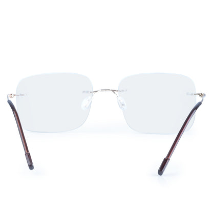 Redex  Bluecut Reading Big Square Rimless Glass For Unisex