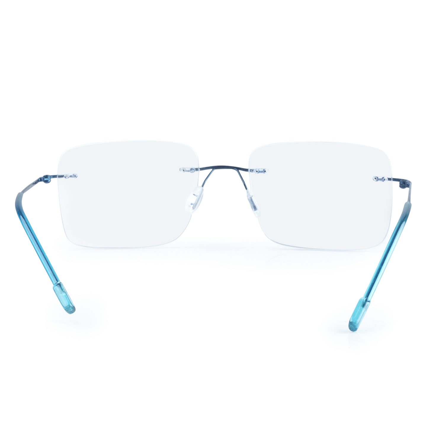 Rimless Big  Square Anti Glare & Blue Cut Computer Glass