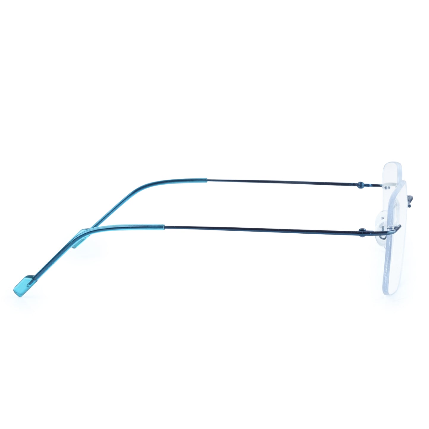 Rimless Big  Square Anti Glare & Blue Cut Computer Glass