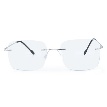 Redex  Bluecut Reading Big Square Rimless Glass For Unisex