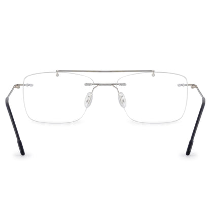 RIMLESS RECTANGLE DUAL FRAME FOR MEN AND WOMEN