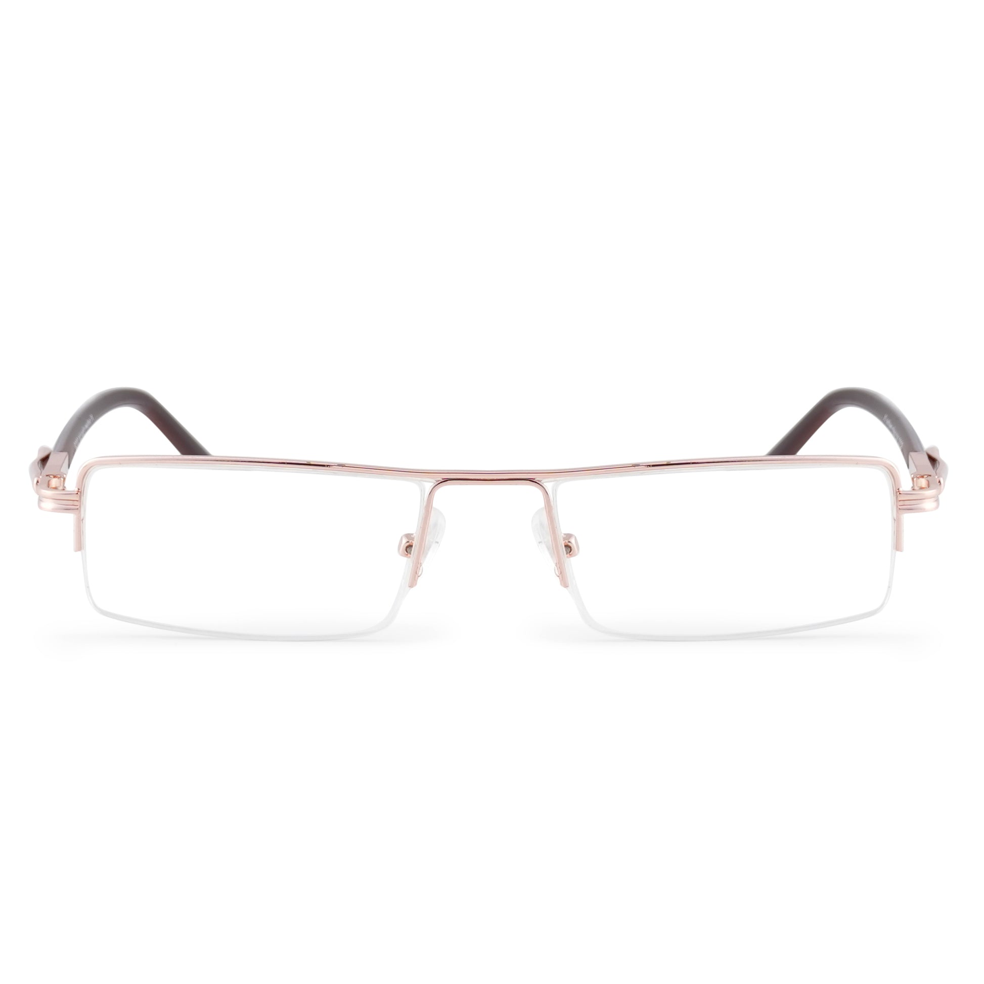 Redex Half Rim Rectangle Reading Glasses For men or women