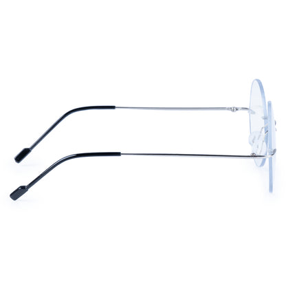 Rimless Round Anti Glare & Blue Cut Computer Glass