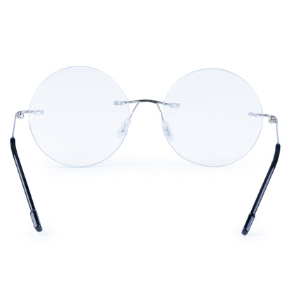 Redex  Bluecut Reading Round Rimless Glass For Unisex