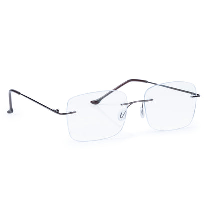 Redex  Bluecut Reading Big Square Rimless Glass For Unisex