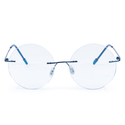 Redex  Bluecut Reading Round Rimless Glass For Unisex