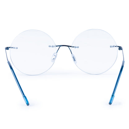 Redex  Bluecut Reading Round Rimless Glass For Unisex