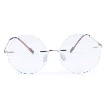 Redex  Bluecut Reading Round Rimless Glass For Unisex