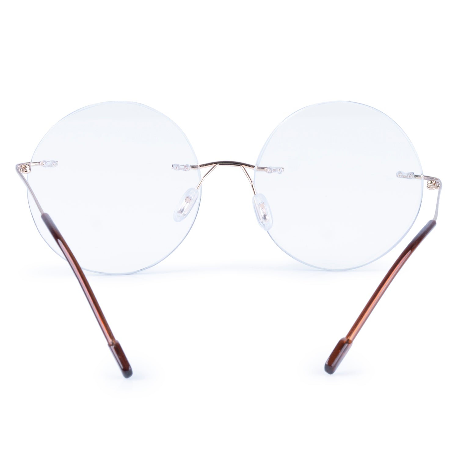 Redex Bluecut Reading Round Rimless Glass For Unisex
