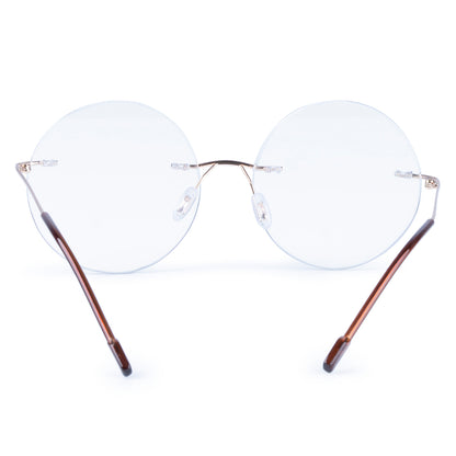 Redex  Bluecut Reading Round Rimless Glass For Unisex