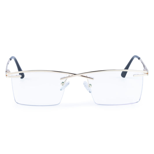 Rimless Rectangle Frame For Unisex