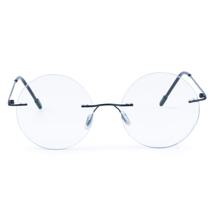 Redex  Bluecut Reading Round Rimless Glass For Unisex