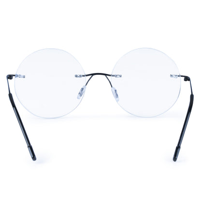 Redex  Bluecut Reading Round Rimless Glass For Unisex