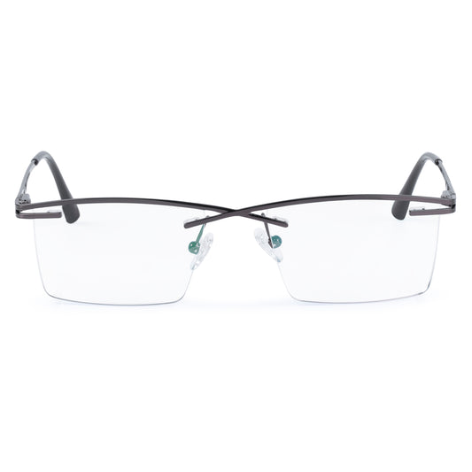 Rimless Rectangle Frame For Unisex