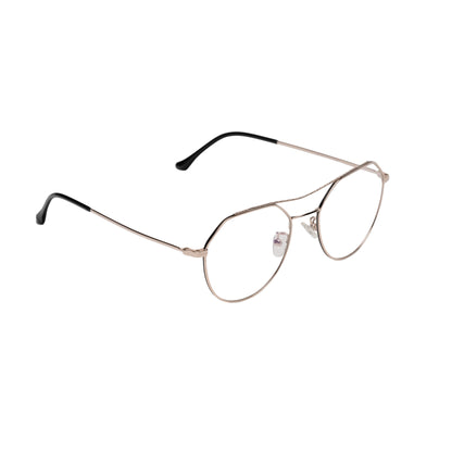 REDEX TRENDY  OVERSIZED UNISEX GOLDEN COLOR FULL FRAME