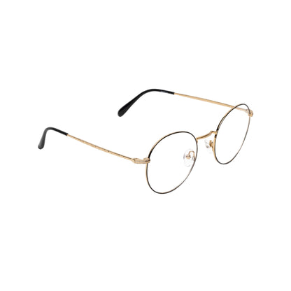 REDEX TRENDY  ROUND UNISEX BLACK GOLDEN FULL FRAME