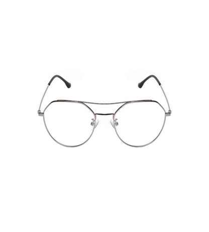 REDEX TRENDY  OVERSIZED UNISEX SILVER COLOR FULL FRAME