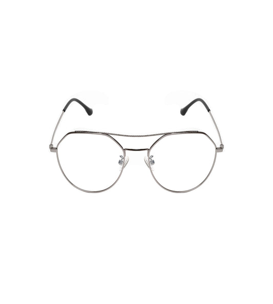 REDEX TRENDY  OVERSIZED UNISEX SILVER COLOR FULL FRAME