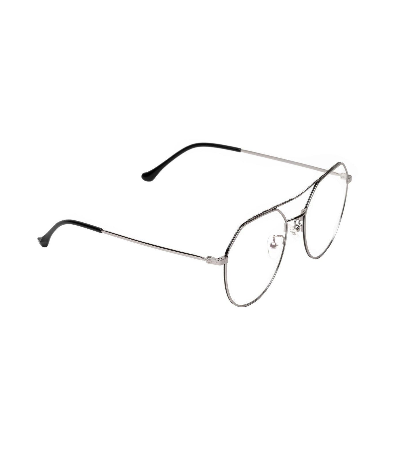 REDEX TRENDY  OVERSIZED UNISEX SILVER COLOR FULL FRAME