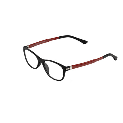 REDEX OVAL UNISEX BLACK&RED COLOR FULL FRAME