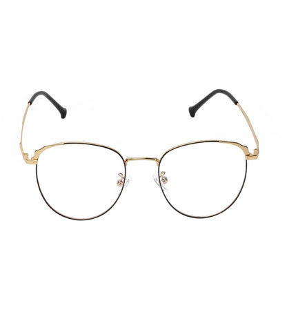 REDEX TRENDY  OVAL UNISEX BLACK & GOLDEN COLOR FULL FRAME