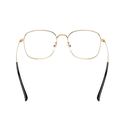 REDEX TRENDY  SQUARE UNISEX BLACK & GOLDEN COLOR FULL FRAME