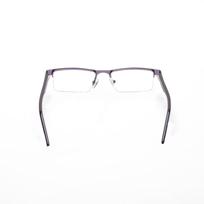 REDEX STYLISH RECTANGULAR  UNISEX PUPLE COLOR HALF RIM FRAME