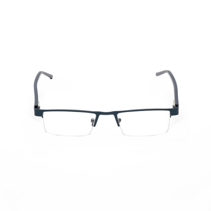 REDEX STYLISH RECTANGULAR  UNISEX BLUE COLOR HALF RIM FRAME