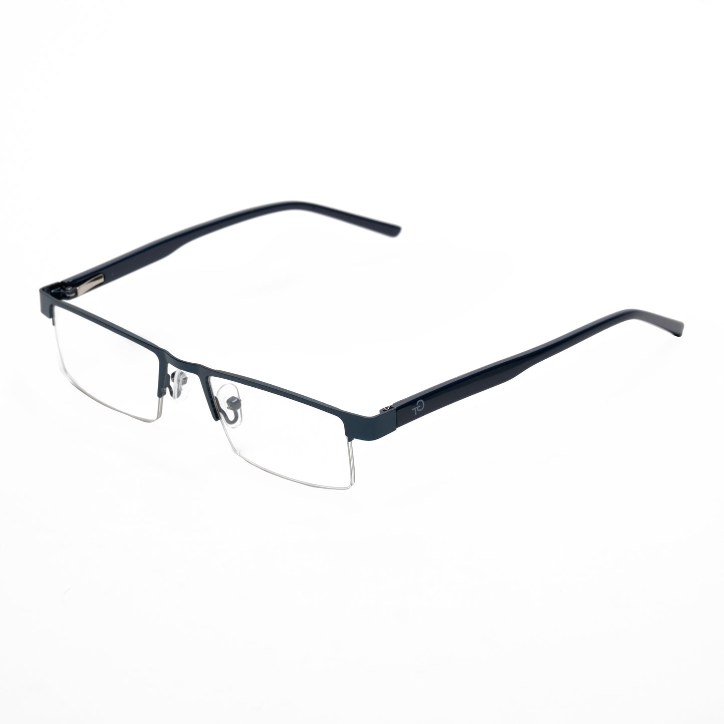 REDEX STYLISH RECTANGULAR  UNISEX BLUE COLOR HALF RIM FRAME